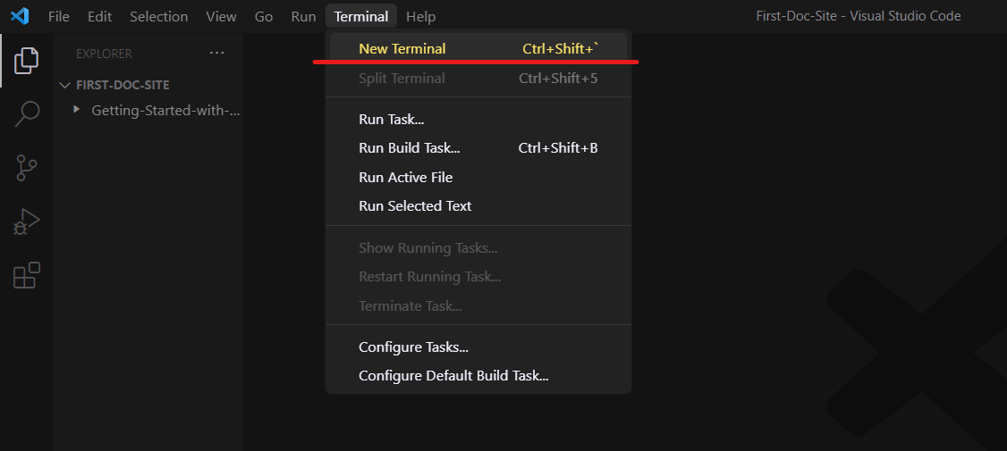 How to open a new terminal